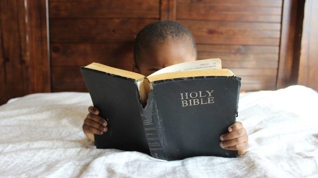 kids reading bible