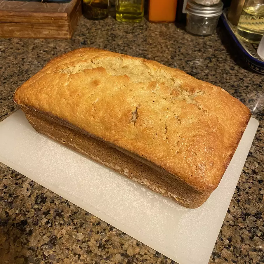loaf of golden summer squash bread